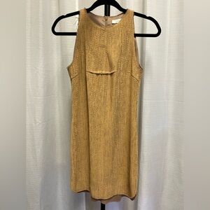 Aeron texture brown/tan sleeveless dress | size 2